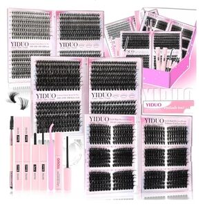 6 Styles Mix Lash Clusters Kit 1548Pcs